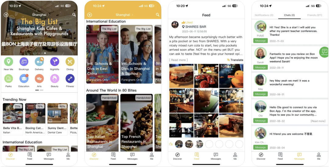 Bon App App Interface
